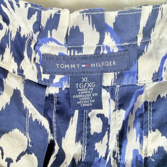 Tommy Hilfiger Womens XL Ikat-print (Abstract) Boho Flowy Vintage Inspired Sheer - Picture 2 of 5